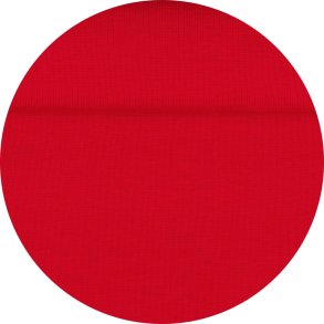 RibStof, rd, kologisk, 1x1 rib, pr. m.