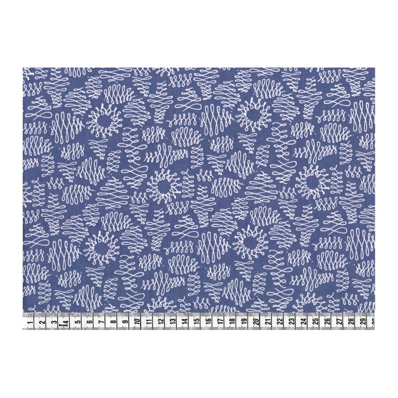 PIMA bomuldsstof, Flumes Indigo