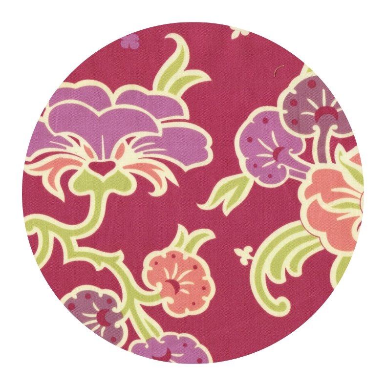 StofRest 0,75 m. Bomuldsstof Gypsy Caravan Velvet Vine