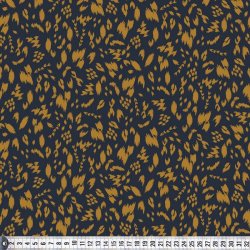 Viskosejersey (modal og tencel) med bladmnster, pr. m.