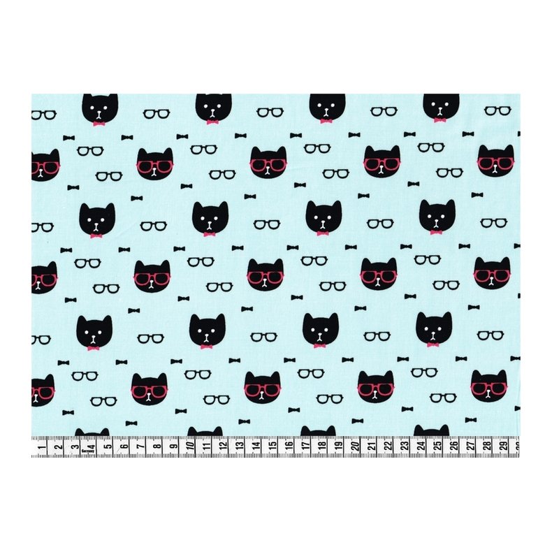 Bomuldsstof med katte. Cool Cats,  pr. m