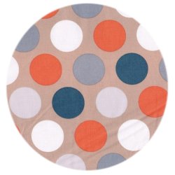 Bomuldsstof med store prikker, pr. m