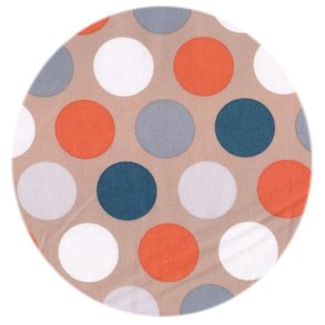 Bomuldsstof med store prikker, pr. m