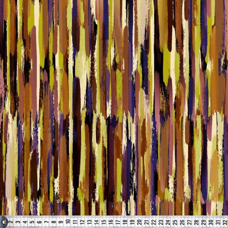 Viskosejersey stof med stribemnster, pr. m.