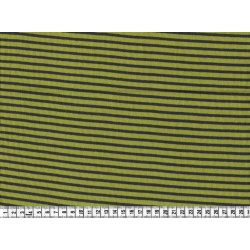 RibStof 2x2; stribet i duo olivengrn, pr. m.