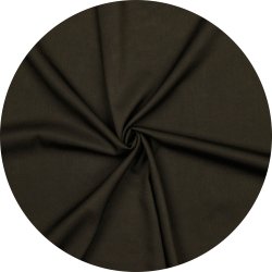 Viskose twill stof m. strk. Mrkbrun, pr. m.