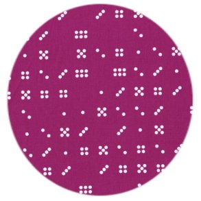 Stof med prikker, Domino Dots i lilla, Michael Miller Fabrics ,  pr. m