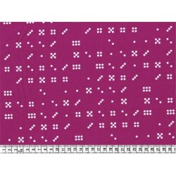 Stof med prikker, Domino Dots i lilla, Michael Miller Fabrics ,  pr. m