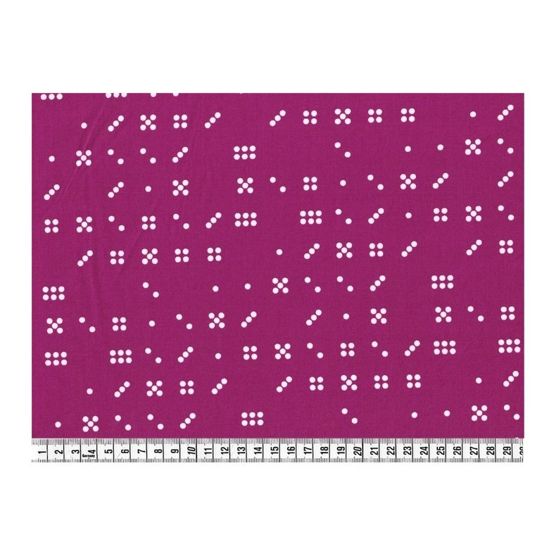 Stof med prikker, Domino Dots i lilla, Michael Miller Fabrics ,  pr. m