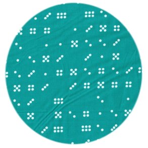 Stof med prikker, Domino Dots i turkisgrn, Michael Miller Fabrics ,  pr. m