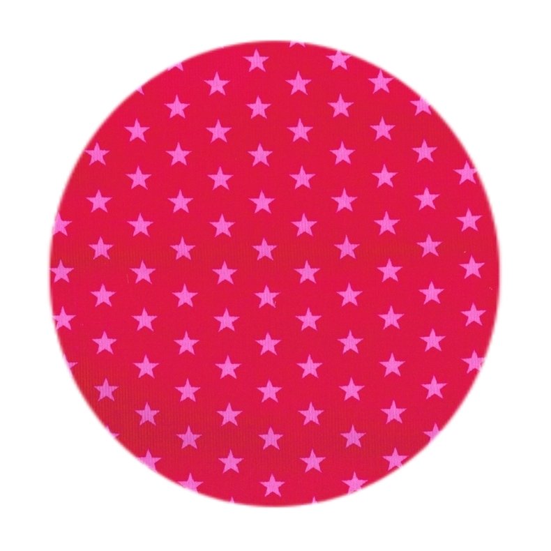 Babyfljl stof med stjerner, pink/rosa, pr. m.