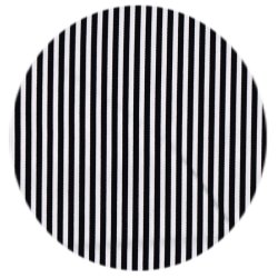 Stof - Twill med smalle striber, sort/hvid, pr. m.