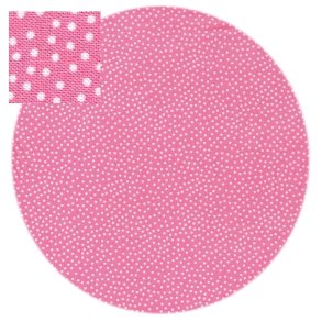 StofRest 1,8 m. Mini prikker hvid/bubblegum.