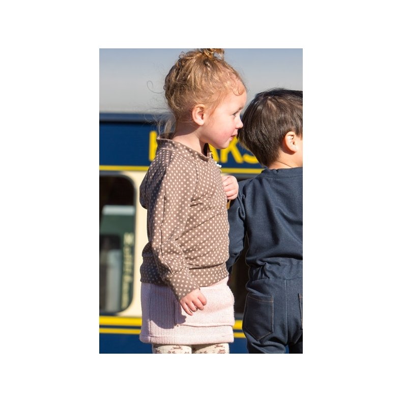 Strikket sweatstof i rosa meleret glatstrik, Ottawa, pr. m.