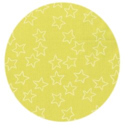 Babyfljlstof, stjerner, Stella corduroy, citrongul, pr. m.
