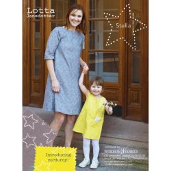 Babyfljlstof, stjerner, Stella corduroy, citrongul, pr. m.