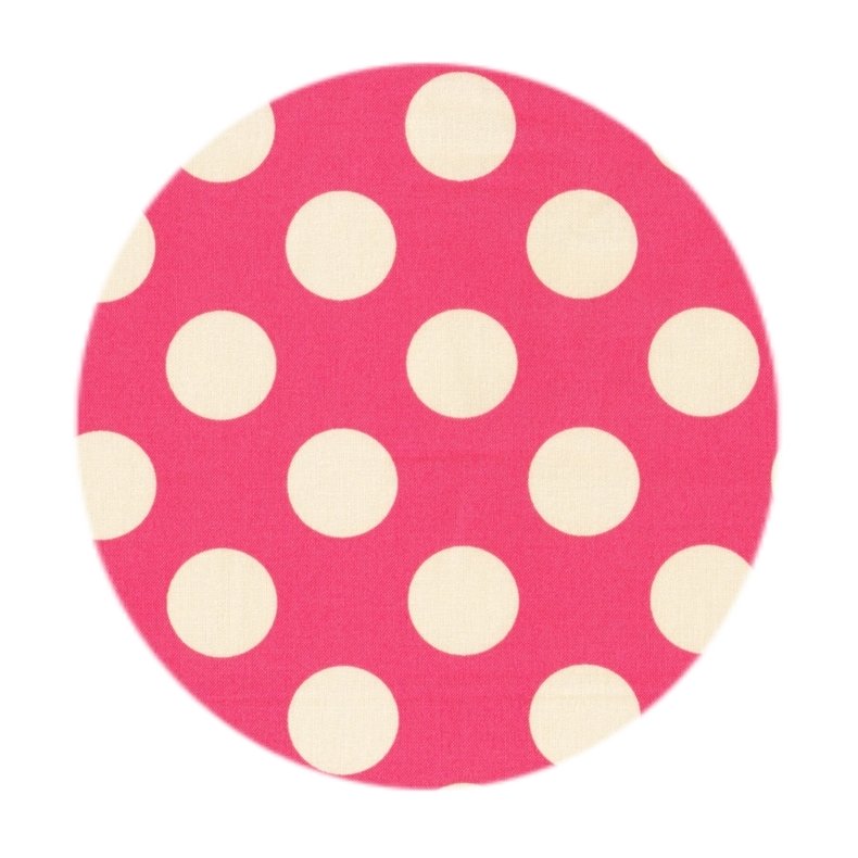 *Kokka Trefle - Japansk Stof store prikker, Candy Dots, pr. m.