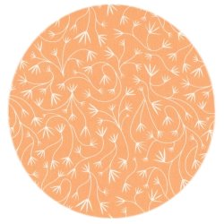 �kologisk bomuldsstof, Cloud9 Gentle Vines, coral