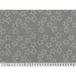 Babyfljlstof, stjerner, Stella corduroy in grey, pr. m.