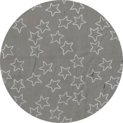 Babyfljlstof, stjerner, Stella corduroy in grey, pr. m.
