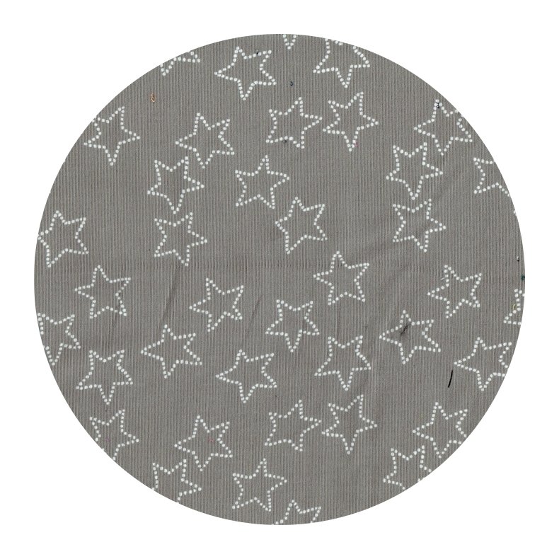 Babyfljlstof, stjerner, Stella corduroy in grey, pr. m.