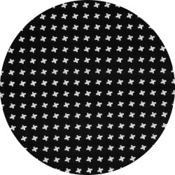 Jaquardstof i sort og hvid, pr. m.