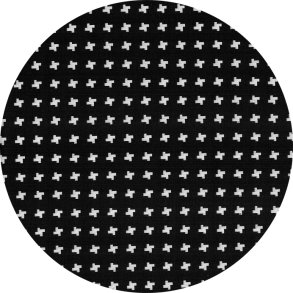 Jaquardstof i sort og hvid, pr. m.