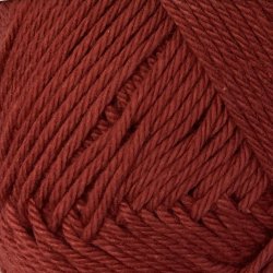 Dark Brick Red. kologisk bomuldsgarn. Karen Klarbk. Pr. 50 g.