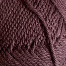 Aubergine. �kologisk bomuldsgarn. Karen Klarb�k. Pr. 50 g.