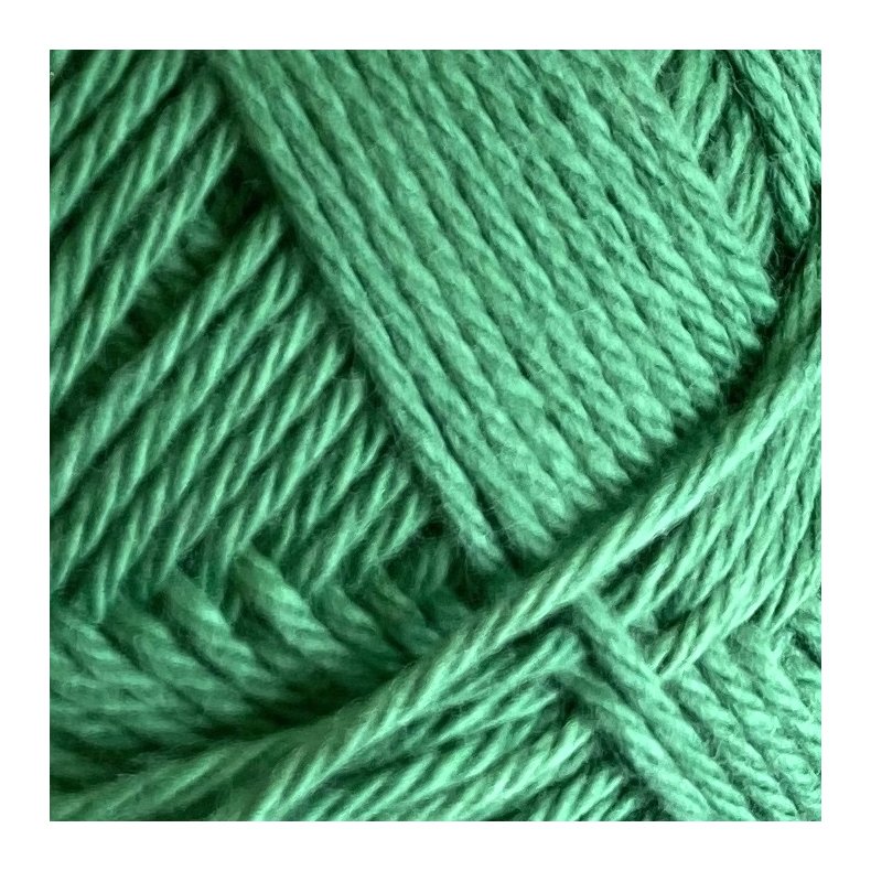 Jolly Green. kologisk bomuldsgarn. Karen Klarbk. Pr. 50 g.