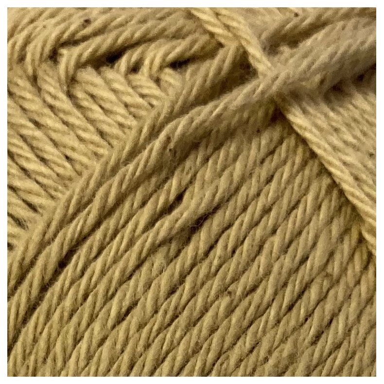 Golden. �kologisk bomuldsgarn. Karen Klarb�k. Pr. 50 g.