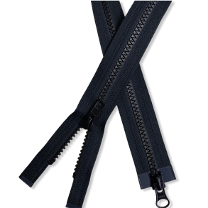 YKK delbar 2-vejs lynls, sort, vlg lngde, pr. stk.