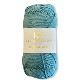 Medium Petrol Blue. kologisk bomuldsgarn. Karen Klarbk. Pr. 50 g.