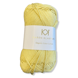 Pastel Yellow. �kologisk bomuldsgarn. Karen Klarb�k. Pr. 50 g.