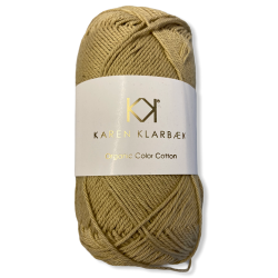 Golden. �kologisk bomuldsgarn. Karen Klarb�k. Pr. 50 g.