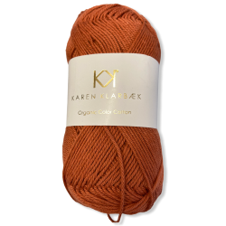 Cognac. �kologisk bomuldsgarn. Karen Klarb�k. Pr. 50 g.