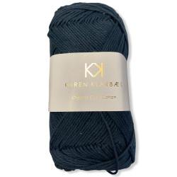 Dark Marine. kologisk bomuldsgarn. Karen Klarbk. Pr. 50 g.