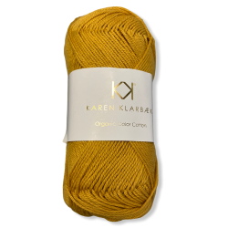 Golden Curry. kologisk bomuldsgarn. Karen Klarbk. Pr. 50 g.