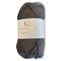 Charcoal. kologisk bomuldsgarn. Karen Klarbk. Pr. 50 g.