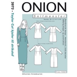 Onion 2073, Taylor cut kjoler til strikstof, str. xs-xl