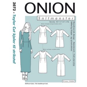 Onion 2073, Taylor cut kjoler til strikstof, str. xs-xl