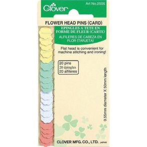 Luksus knappenle med blomsterhoved, Clover, pr. pk