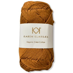 Dark Spicy. kologisk bomuldsgarn. Karen Klarbk. Pr. 50 g.