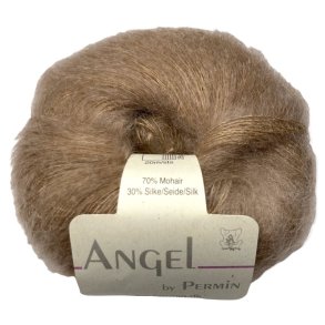 Angel i camel. Permin KidMohair + Silke, pr. 25 g.