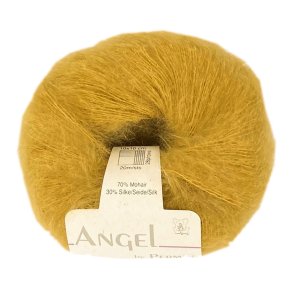 Angel i karrygul. Permin KidMohair + Silke, pr. 25 g.