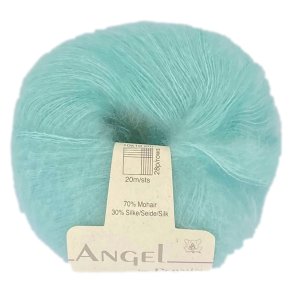 Angel i mint. Permin KidMohair + Silke, pr. 25 g.