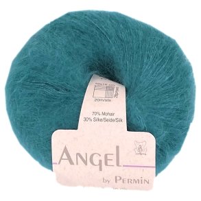 Angel i aqua. Permin KidMohair + Silke, pr. 25 g.