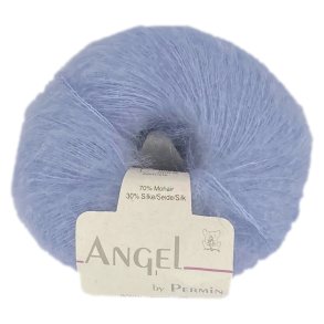 Angel i lysebl. Permin KidMohair + Silke, pr. 25 g.