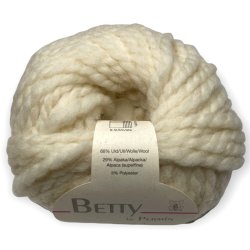 Betty by Permin, rhvid, fv 01, pr. 50 g.