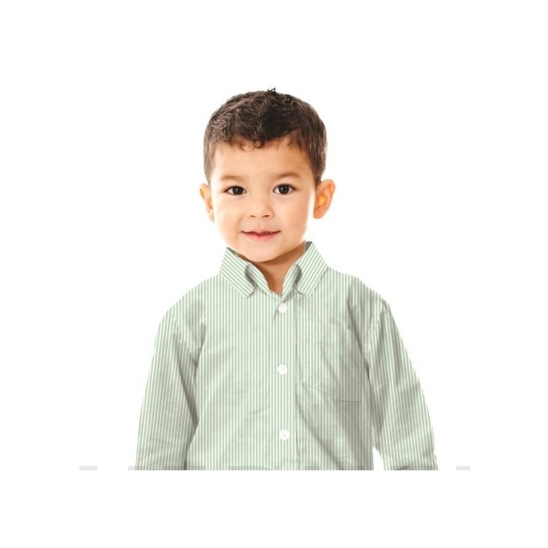 StofRest 1,15 m. Bomuldspoplin. Stribet stof i terracotta og rhvid